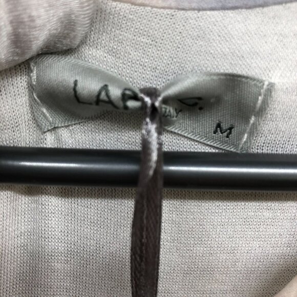 NWT Larag Silk Blend Floral Maxi Dress Size M Sleeveless A-Line Ivory Pink Italy - Picture 7 of 12